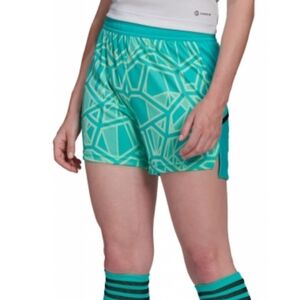 Adidas New condivo 22 soccer Teal Geometric Pattern Shorts